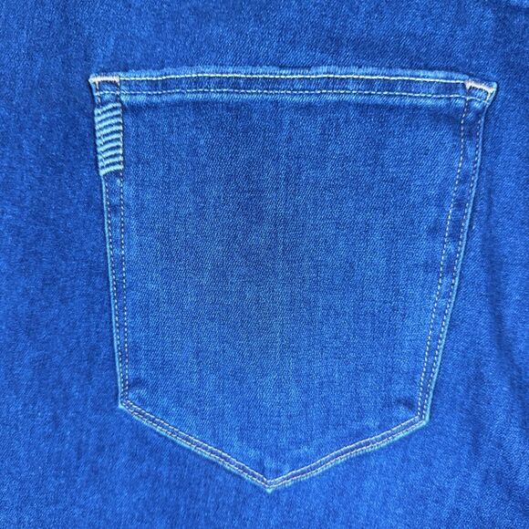 Paige Women's Size 26W Jean Cindy Raw Hem Dark Wash High Rise Classic MSRP $229 - Picture 10 of 11